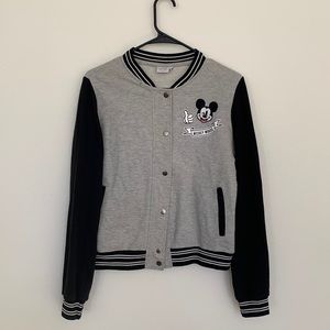 Disney Mickey Mouse Gray and Black Jacket